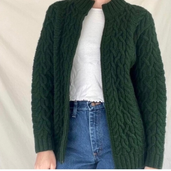 Vintage green Ralph Lauren zip up sweater - Picture 7 of 9
